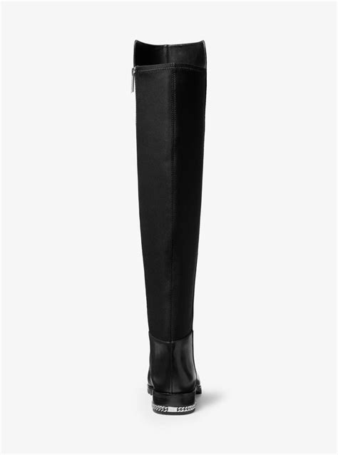 sabrina michael kors boots|Sabrina Stretch Leather Boot .